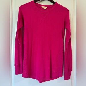 Sweet Romeo Vibrant Pink Crew Neck Sweater